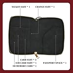 Passport Holder with Tether and Clip to Prevent Loss and Theft, Rfid Passport Holder for Travel, Passport Wallet, Passport Cover for Men and Women (Black - Tether and Clip) - Image 4