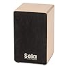 Sela SE 158 FR Primera Black Cajon beginner bundle with backpack, cajon pad, French Cajon book, CD and DVD #1