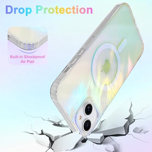 Heaofei Aesthetic Case for iPhone 15 Case, Iridescent Feather by Heaofei - Used condition - Image 5