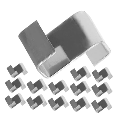 UPKOCH 25pièces Clips de Fixation pour Vitres de Serre Clips Z Réutilisables pour Filets Métalliques Accessoires pour Jardins sans Outils