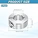 MECCANIXITY 2Pcs Shaft Collar 18mm Bore Single Split 304 Stainless Steel Clamping Shaft Collars for Industrial Automation Conveyor Belt Systems