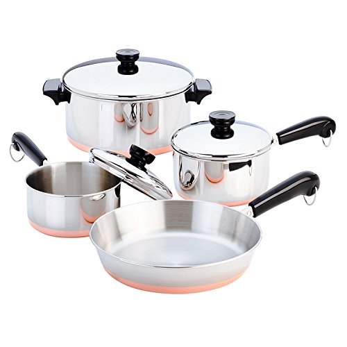 Revere Copper Clad Cookware 7-Piece Set