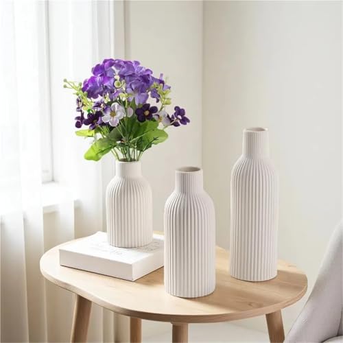 Vases en céramique simples pour sublimer un meuble vide mat - 3