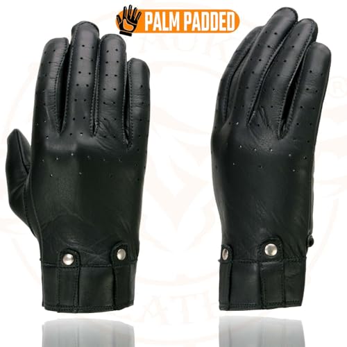 Image of Milwaukee Leather Women's Leather Lightweight Motorcycle Lined Driving Hand Gloves - X-Small
