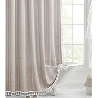 Awellife Tenda da doccia per bagno, stile bohémien, con