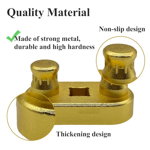 Image of 77455 Cable Bender Tool, Connects to 1 /2'' Ratchet, Wire Bender Tool-Maximum Bending Up to 500 MCM, Gold
