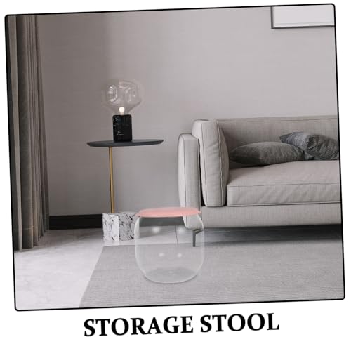 Tabouret de rangement transparent compact pour optimiser les petites entrées - 4