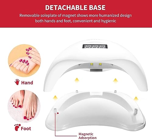Sun U V THR3E STROKES 3-in-1 Gel Nail Polish Uv Light Lamp, Nail Dryer Machine, And Nail Paint Dryer Machine - Professional Salon-quality Results At Home White Uv Lamp For Nails... - Image 3