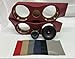Custom Truck Door Panel Speaker pods Compatible with 90-94 Chevy GMC OBS Burgundy Pair Left and Right Speakers not Included
