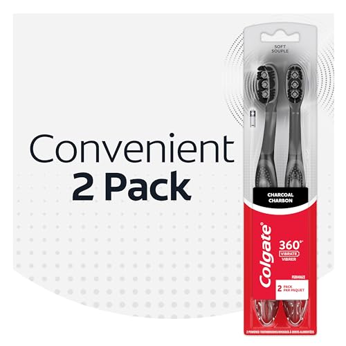Colgate-360-Vibrate-Charcoal-Battery-Operated-Toothbrush-Pack-Soft-with-1-AAA-Battery-Included-Black-2-Count