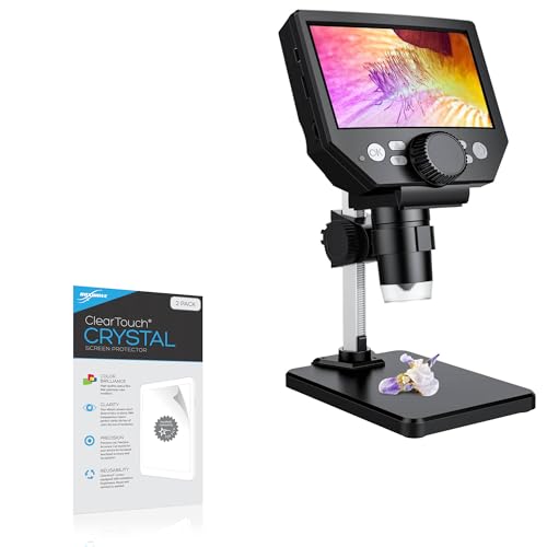 BoxWave Screen Protector Compatible with PalliPartners LCD Digital Microscope (4.3 in) - ClearTouch Crystal (2-Pack), HD Film Skin - Shields from Scratches