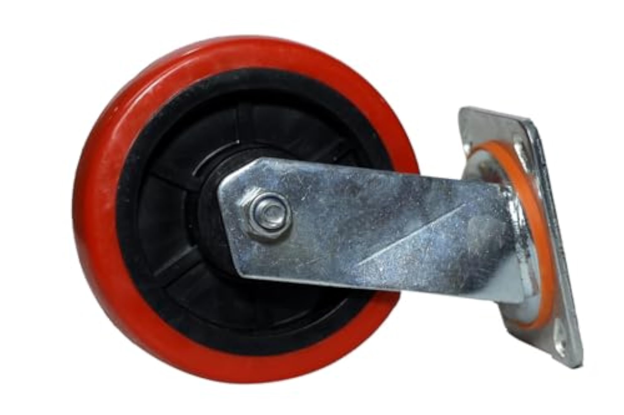 PU Caster Wheel with Chrome Plated Metal Bracket