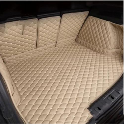 Tapis de coffre pour Tesla Model 3 2019 en cuir beige élégant