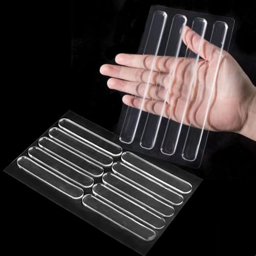 GGUFAY 14 Pezzi Paraurti per Mobili,Trasparenti Paraurti per Mobili Adesive,Paraurti per Porte di Armadi in Silicone Strisce Paraurti,per Protezioni per Mobili e Porte(10 x 63mm+150 x 15mm)
