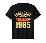 Légendaire Depuis Le 25 Novembre 1985 Retro Vintage Birthday 80s T Shirt