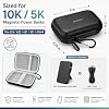Funda rígida portátil ALKOO para banco de energía Anker MagGo 10K/5K | Carcasa dura, 3.75 x 5 x 2 pulg, banda elástica, bolsillo de malla; para usuarios de Anker MagGo, viajes y almacenamiento diario de cables 4