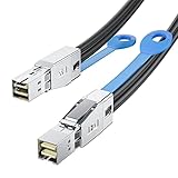 10Gtek 12Gbps Mini SAS HD SFF-8644 to SFF-8644 ケーブル NVMeエンクロージャー/ストレージアレイ SAN & JBOD 対応 100オーム 3m