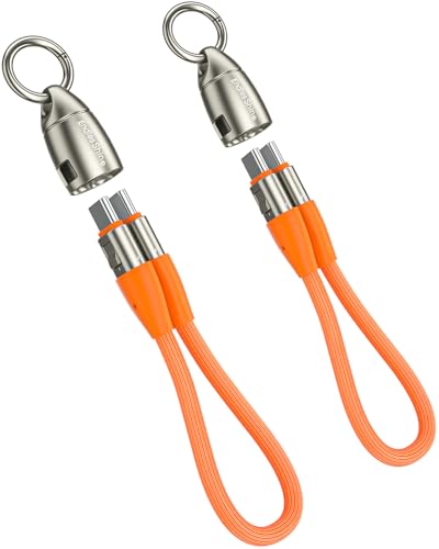 Image of USB C Short Charging Data Cable Lanyard Anti-Drop Wrist Strap Keychain PD 240W 5A Fast Charging Phone Wrist Strap (30cm) Type C Charging Cord Braided 480mbps Data Transfer