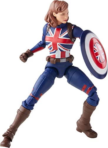 Marvel Legends Series Figura de 15 cm e 2 peças Build-a-Figure - Captain Carter - F0331 - Hasbro, Az