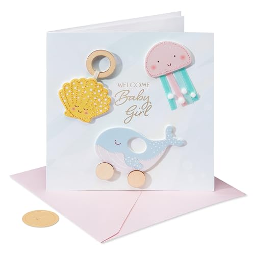 Image of Papyrus Baby Shower Card for Girl (Sweet and Happy Moment)