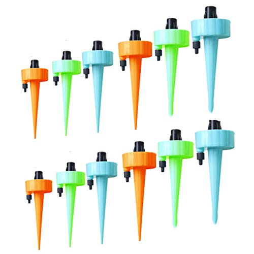 Junzheng 12 Pcs améliorer Arroseurs Automatiques Plantes avec Vannes Système D'Irrigation Goutte-à-Goutte de Régulation Dispositifs Contrôlables pour Jardin Maison Intérieur Extérieur/Fleurs du Parc Cover