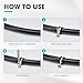 4-1/2 Inch 10 PCS 2 Holes Rubber Cushioned U Bracket Clamp, Reinforced Rigid Pipe Strap, Stainless Steel Conduit Straps Cable Clamp (114 mm) by Tavonuxt