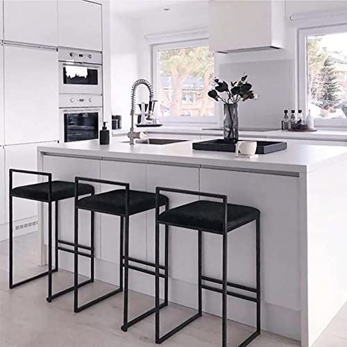 Chaises de bar noir et anthracite de haute qualité industrielle pour îlot