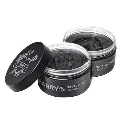 Harrys Tattoo Frost Tattoo Aftercare Gel for Light Hydration and Cooling Replenishment Fragrance-Free Non-Greasy Petroleum-free With Pro-Vitamin B5 Pack of 2