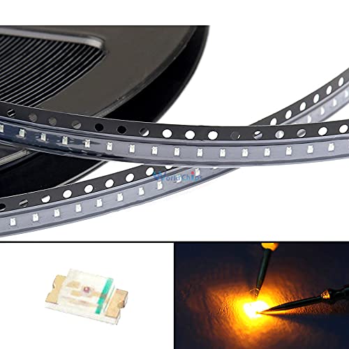 100Pcs Yellow 0603 SMD SMT Super Bright LED