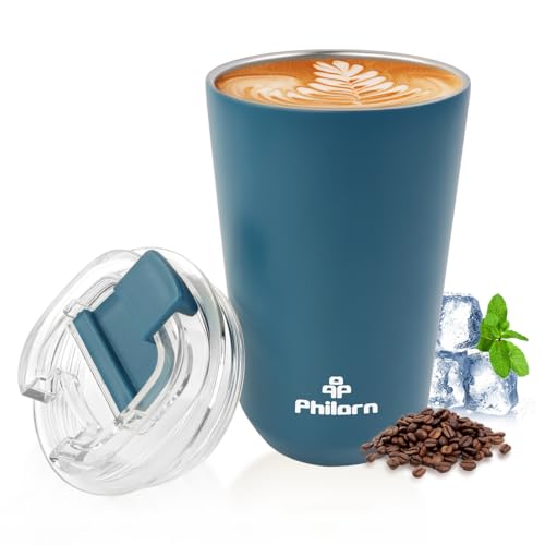 Philorn Thermobecher Kaffee to go Becher - 13oz/380ml Kaffeebecher mit...