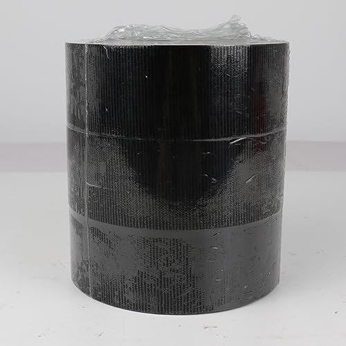 Foto von BOMEI PACK Mehrzweck Panzertape Schwarz, Reparaturband 50 mm x 50 m, 6 Rollen