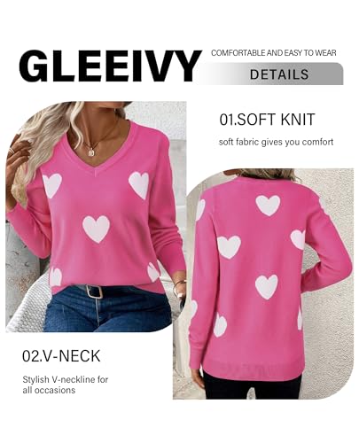 Image of Women's Spring Sweaters 2026 Casual Long Sleeve Pullover V Neck Lightweight Sweatshirts Cute Blouse Tops