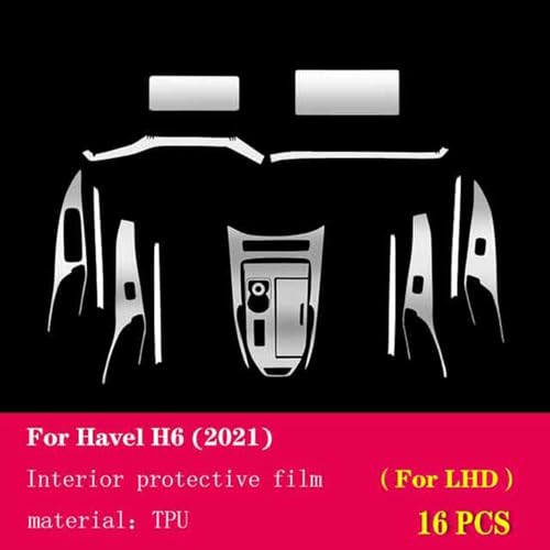 Film protection console Haval H6 2021 TPU transparent auto anti-rayure