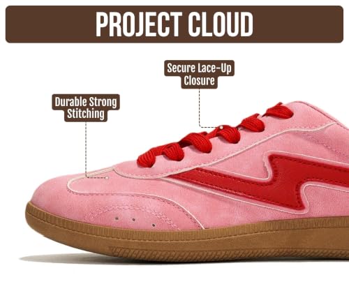 Image of Project Cloud Non-Slip Fashion Sneakers for Women, Lace-Up Shoes