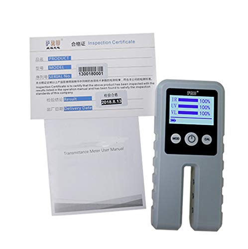 Digital Light Transmittance Meter with 3-channel Model Portable Window Tint Meter Tester Visible Light UV IR Handheld Light Transmission Meter - Thumbnail 4