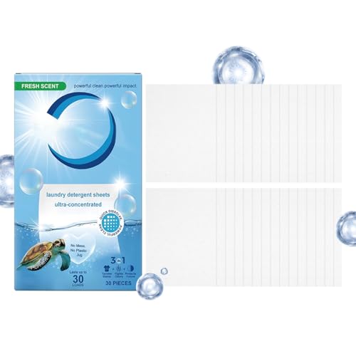 Hojas De Lavado - 30 Unidades Hojas Para Lavadora,Fragancia Duradera Protector De Color Blancos Brillantes Ropa De Mascotas Y Deportiva