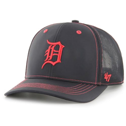 Casquette 47 Brand Snapback Trucker anti-transpiration Detroit Tigers pour l'été