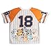 Bluey Little Boys Mesh Baseball Jersey Athletic T-Shirt and Shorts Outfit Set Warm Gray/Orange 5