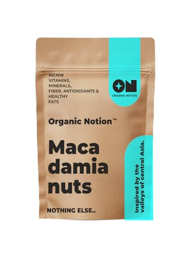 Image of Organic Notion Macadamia Nuts 200g | Grade A++,Guilt-Free Snacking, Rich in Healthy Fats & Antioxidants | Crunchy & Creamy Texture | Resealable Pouch(Kernels)