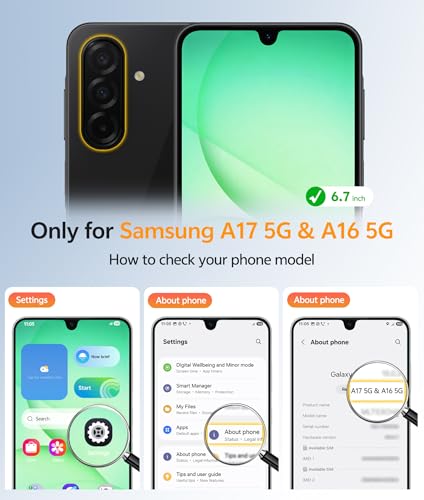 Image of FNTCASE for Galaxy A17 /A16 5G Phone Case: for Samsung A17 Cases [Compatible with Magsafe] [Screen Protector] Matte Translucent Military Grade Protection for Samsung A 17 & A 16 4G Cover - Green