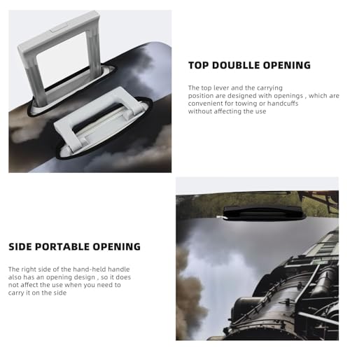 Travel Luggage Cover Suitcase Protector Elastic Washable Steam Train Suitcase Cover Anti-scratch Spandex Baggage Covers Fits 18-32 Inch Luggage4