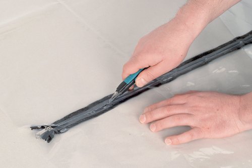 wolfcraft Schmutzschleusen-Set I 4005000 I Staubschutzvorrichtung 2,2 x 1,25 m