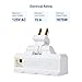 Cable Matters [UL Listed] 2-Pack 3-Outlet Grounded 180 Degree Swivel Wall Tap, 3 Plug Wall Adapter, Multi-Plug Outlets, White