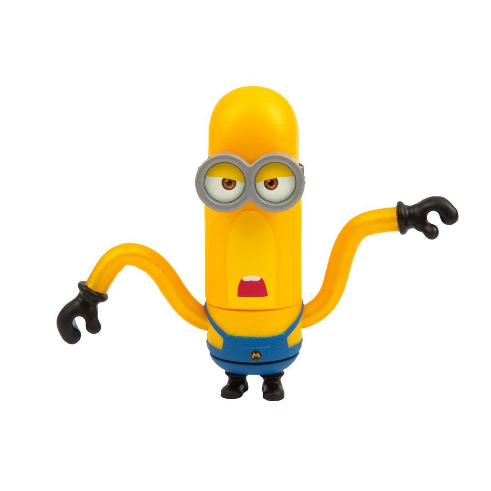 DM4 Despicable Me 4, figurka Minion Tim, figurka akcji, w tym unikalny dodatek mojego ulubionego złoczyńcy, rozmiar 10 cm, wiek 3 lat, gwiazda (MN403200)