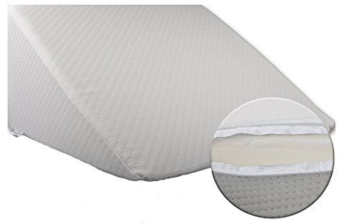 Bella Luna - Almohada ergon�mica de gomaespuma, en forma de cu�a, con funda de microfibra (tama�o XXL, 30 x 50 x 60 cm)