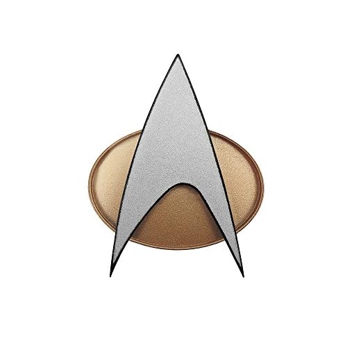 FAMETEK Star Trek The Next Generation Chirping Communicator Badge, TNG ComBadge NON BLUETOOTH Version, Star Trek Memorabilia, Gifts and Collectibles