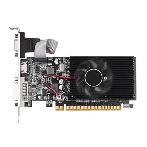 Carte Graphique GT210 1 Go DDR3 avec ventilateur pour PC de bureau