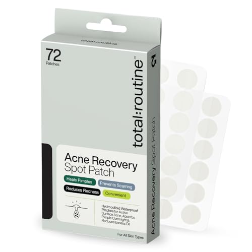 Image of Acne Recovery Patch for Face | Pack of 72 Hydrocolloid Waterproof Pimple Patches | Reduces Acne, Pimples & Excess Oil Overnight | Invisible Blemish Spot Treatment