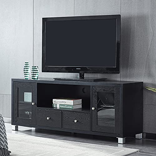 Mixcept 58" TV Stand TV Console, Black