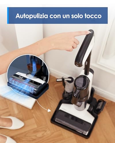 Tineco Floor One S5 Combo Power Kit 3-In-1 Lavapavimenti, Aspirapolvere Intelligente Per Bagnato E Asciutto, Aspirabriciole, Per Peli Di Animali Domestici, Display, App E Assistente Vocale - 5